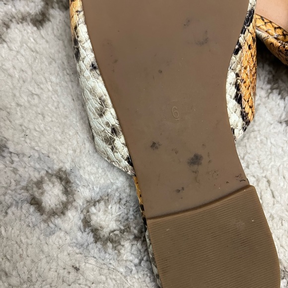 Madewell snake print slide on mules - Picture 5 of 8